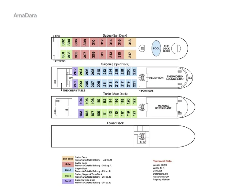 AmaDara deck plan image