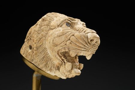Lion’s Head 
Historic Syria, 9th–8th centuries BCE
 Ivory, carved 