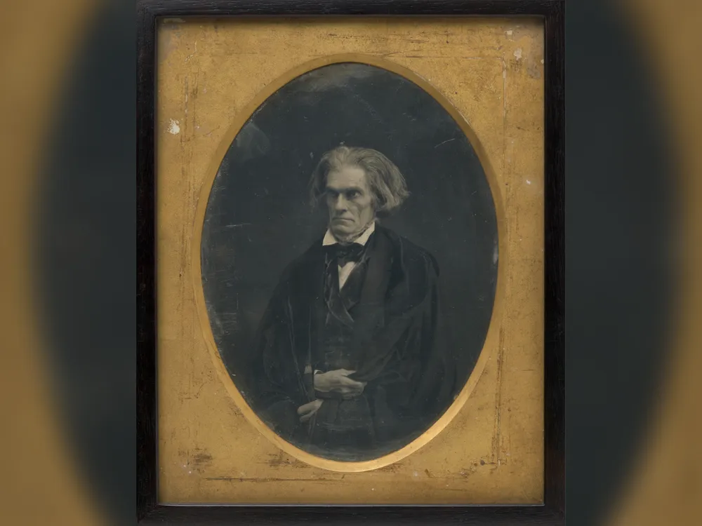 John C. Calhoun, Mathew Brady Studio, whole-plate daguerreotype