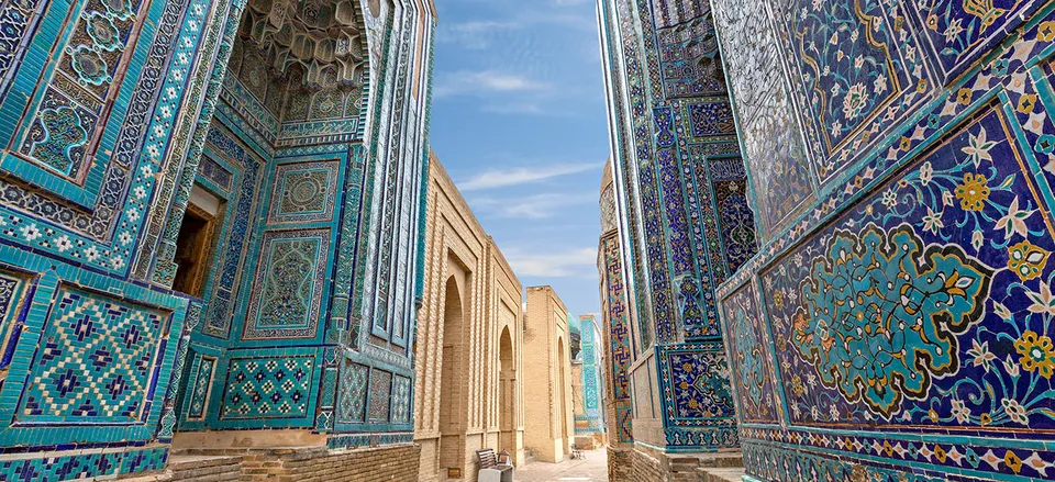 Shakhi-Zinda necropolis, Samarkand, Uzbekistan  