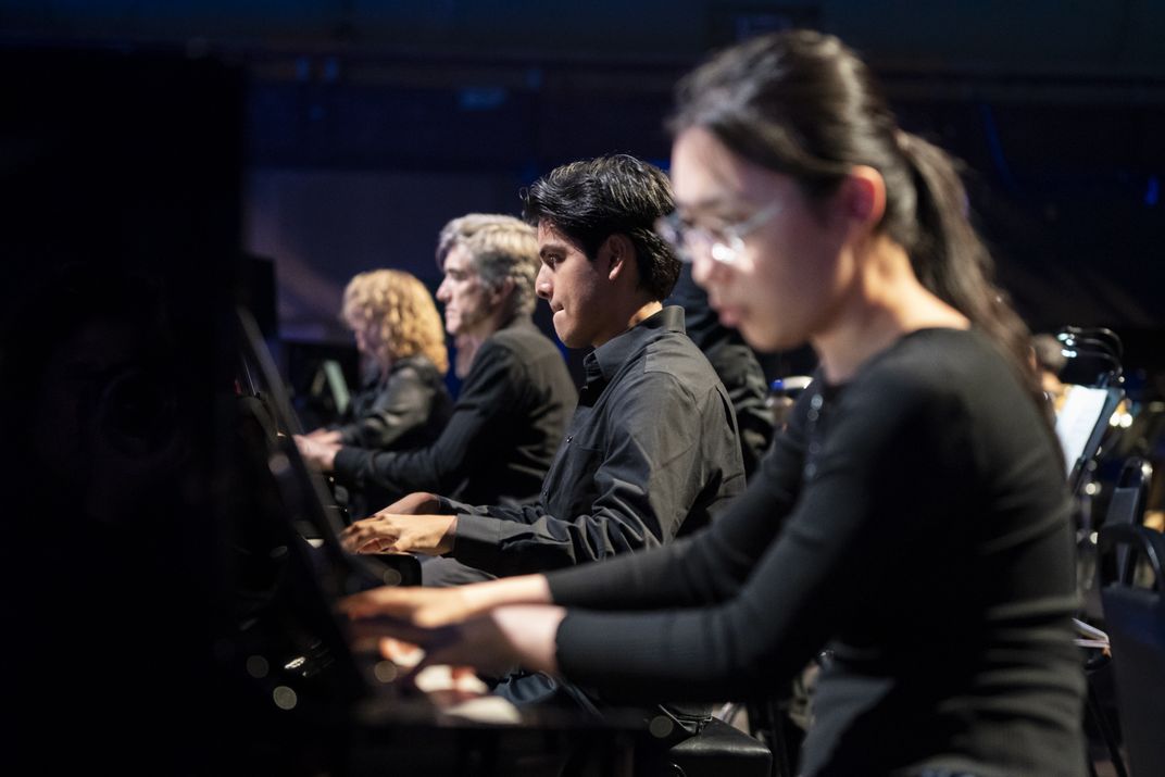 Pianists performing at Park Avenue Armory
