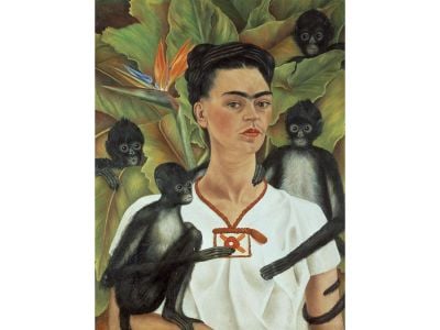 Frida Kahlo, Self Portrait With Monkeys, 1943
