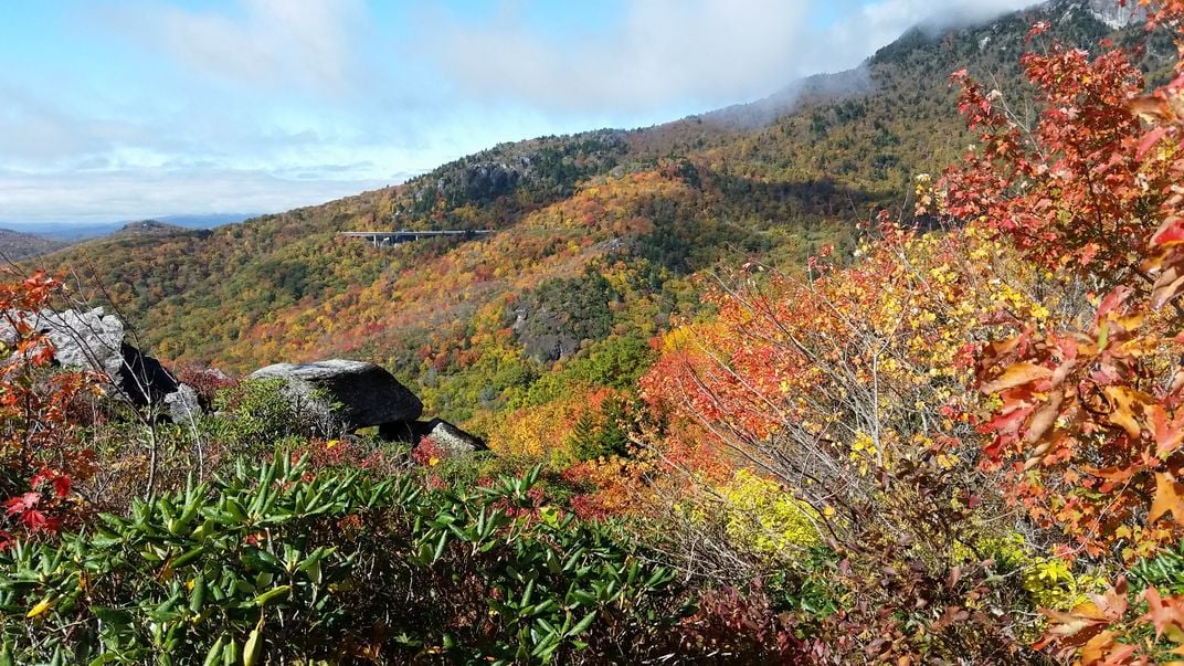 Linville Viaduct on the Blue Ridge Parkway in Fall | Smithsonian Photo ...