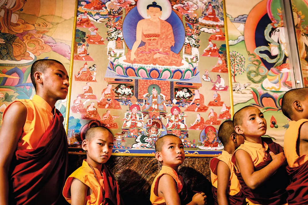 Young Tibetan monks