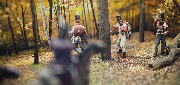 A diorama at the River Raisin