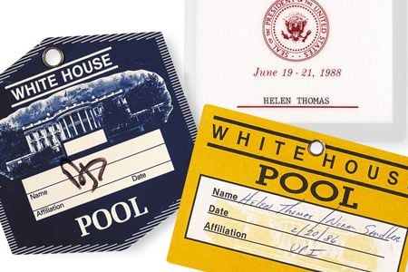Helen Thomas' press passes