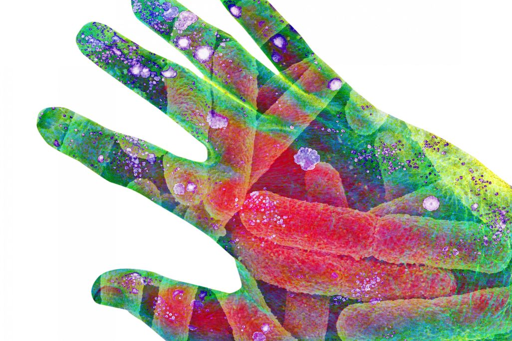 microbe hand