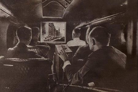 The first inflight movie was shown during Chicago's Pageant of Progress in August 1921.