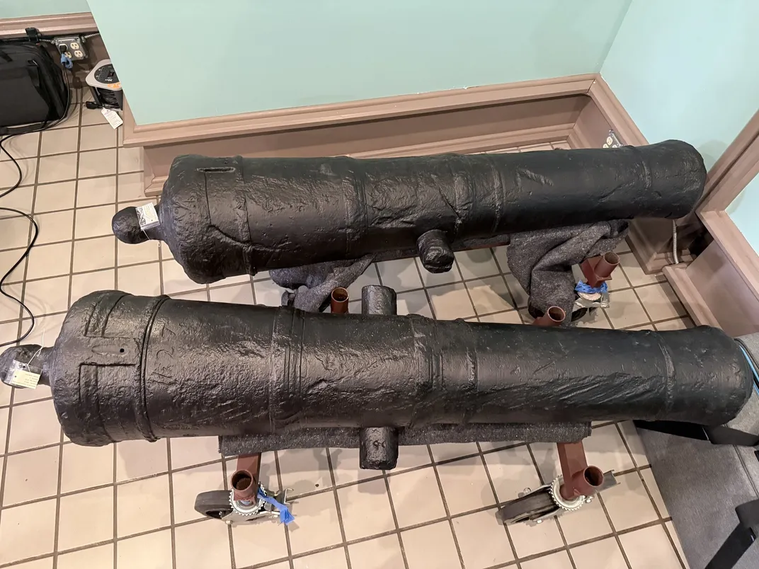 Restored cannons