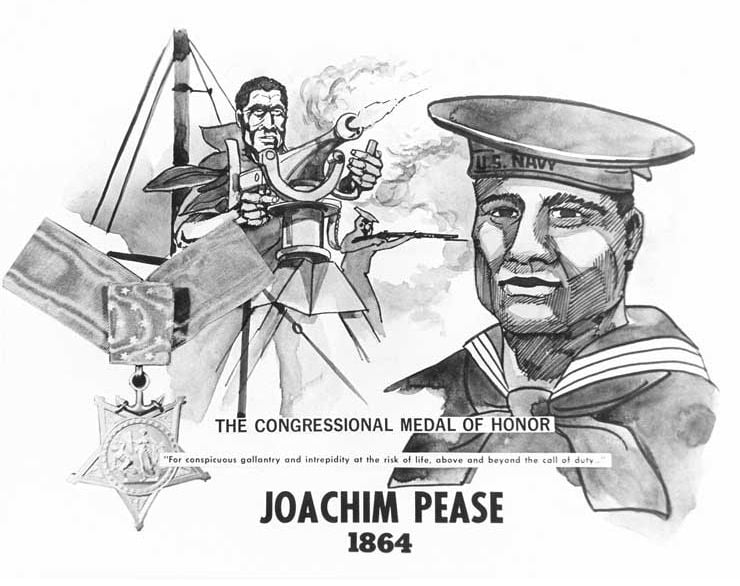 A U.S. Navy poster depicting Pease