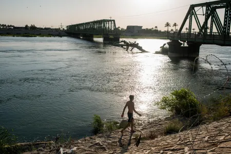 In Fallujah, ISIS blew up this bridge during its 2016 retreat.