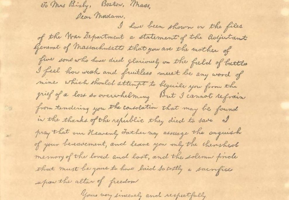 Bixby Letter