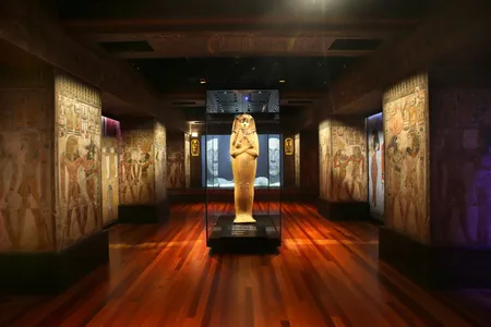 The sarcophagus of Ramses II is a major attraction in a new exhibition, as it has rarely been shown publicly outside of Egypt.