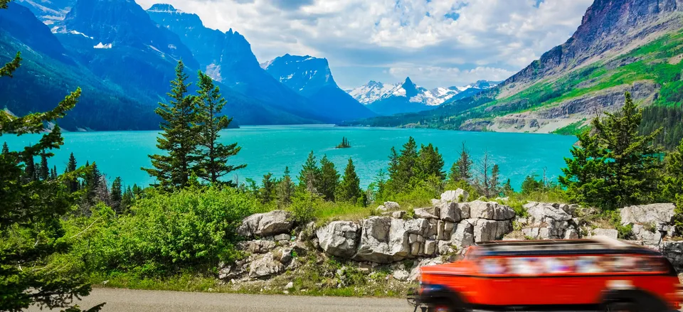  St. Mary Lake and Windjammer drive, Glacier National Park 