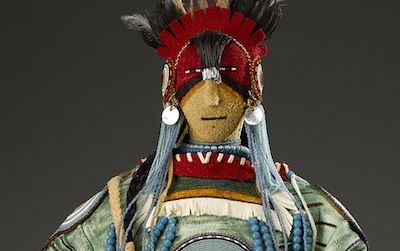 A Native doll by Juanita and Jess Rae Growing Thunder. Three women from three different generations of the Growing Thunder family are at the American Indian Museum on Friday to discuss their work and people.