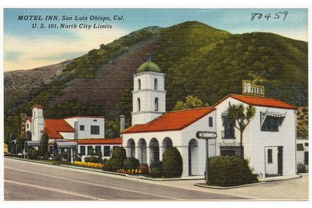 A postcard of the Motel Inn, circa 1940s.