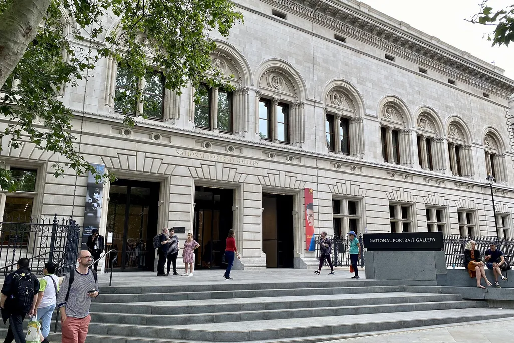 Exterior of National Portrait Gallery in London
