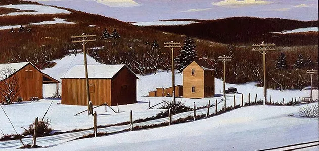 Arthur E Cederquist Old Pennsylvania Farm in Winter