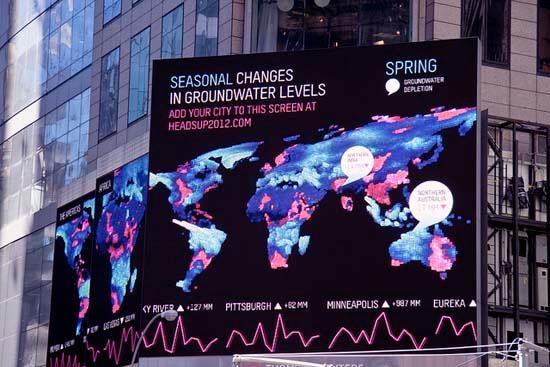 Richard Vijgen’s visualization in Times Square
