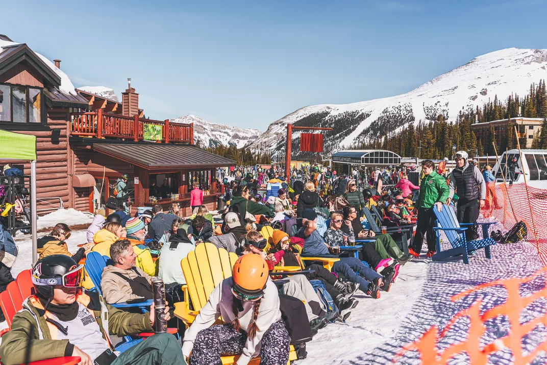 apres ski party at Banff Sunshine Village