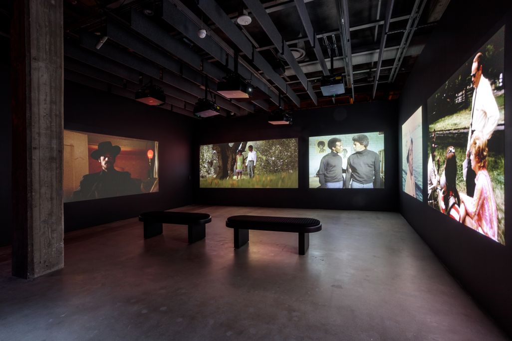 A screening room at the Academy Museum showcases a variety of films