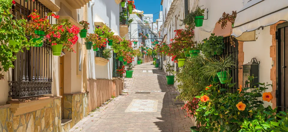  Typical charming street in Estepona 