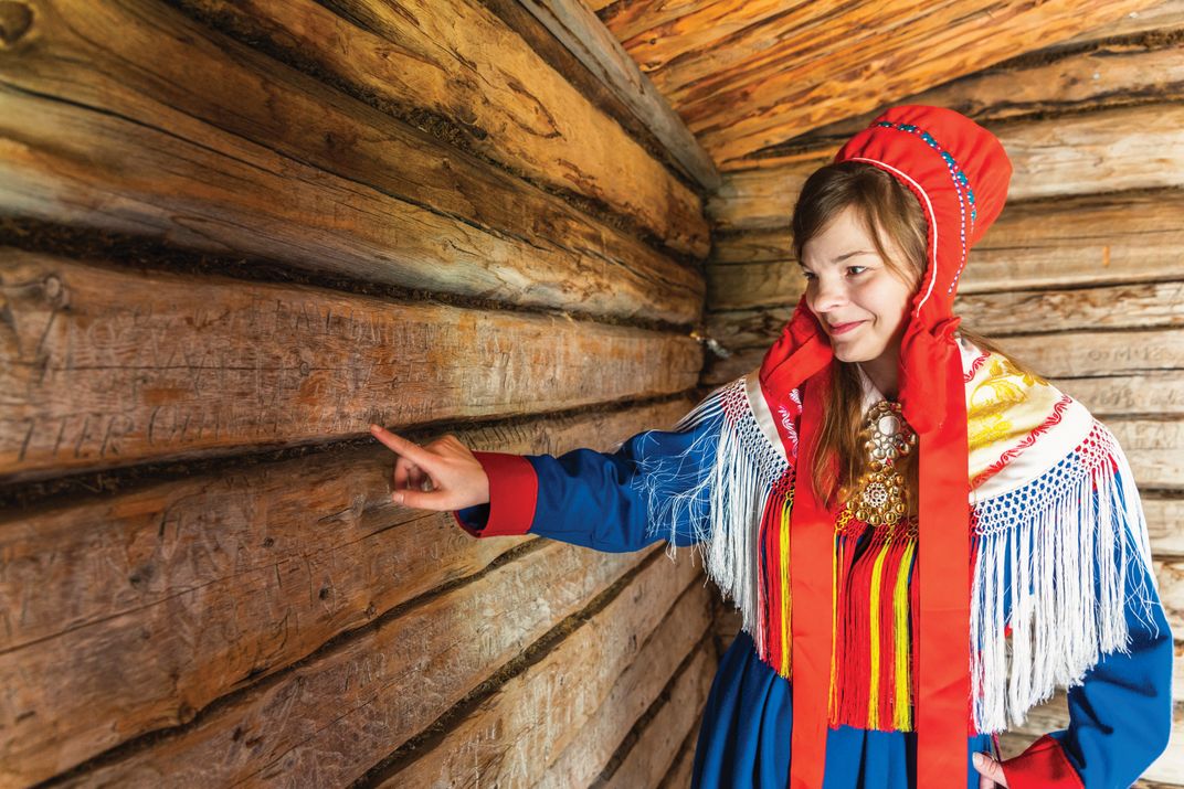 Interpreter at the Sami Museum in Siida