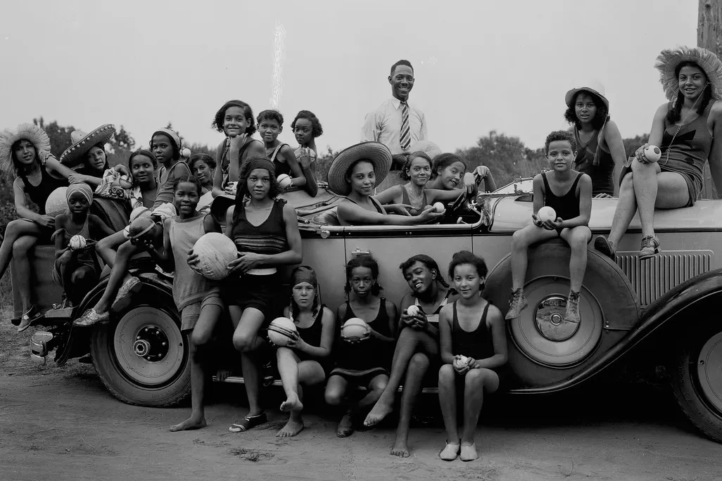 Participants in a YWCA camp for girls in Highland Beach, Maryland