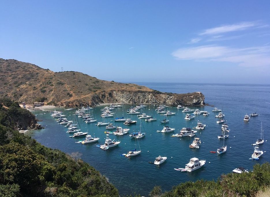 A photo of the coast of Santa Catalina Island on California's southern coast