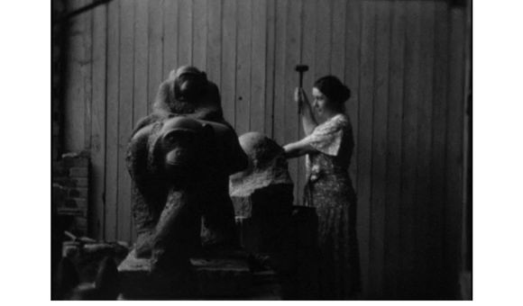 Still from home movies of Paris studio and zoo, between 1934 and 1936. Marion Sanford and Cornelia Chapin papers, 1929-1988. Archives of American Art, Smithsonian Institution.