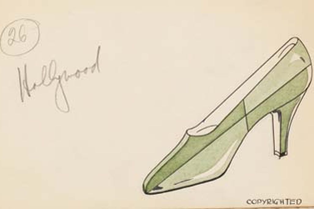 Design by Henry Dreyfuss for Delman Shoe Company, 1929