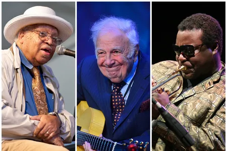 From L to R: Ellis Marsalis Jr., Bucky Pizzarelli and Wallace Roney