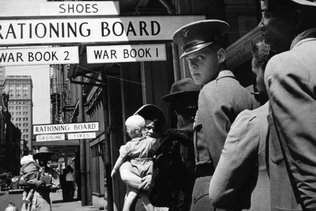 March 1943: A line at a rationing board in New Orleans, Louisiana