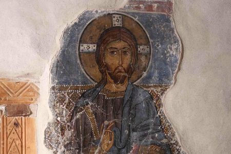 Carcinogenic material was used as a finish coating in this painting. 