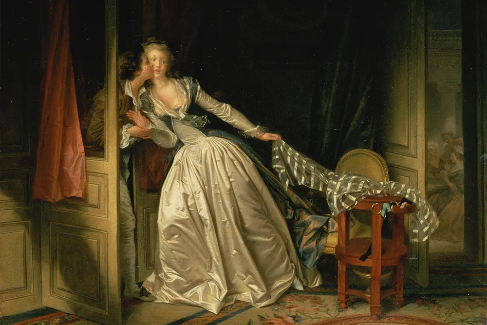 The Stolen Kiss, Jean-Honoré Fragonard, 1787
