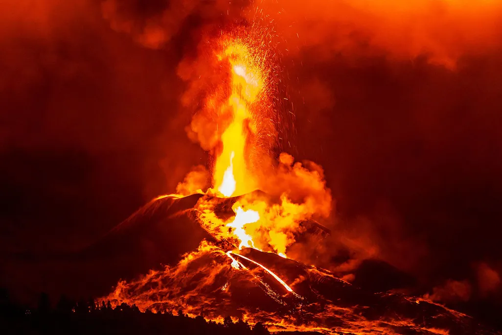 Volcano on La Palma Island