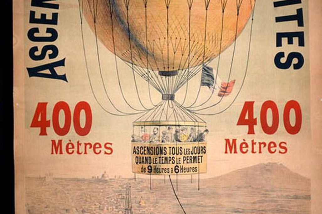 Balloons drew big crowds in turn-of-the-century Paris.