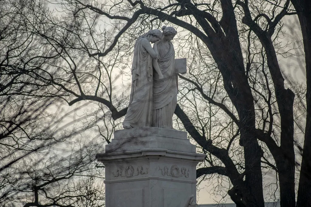 Peace Monument on the grounds of the US Capitol building