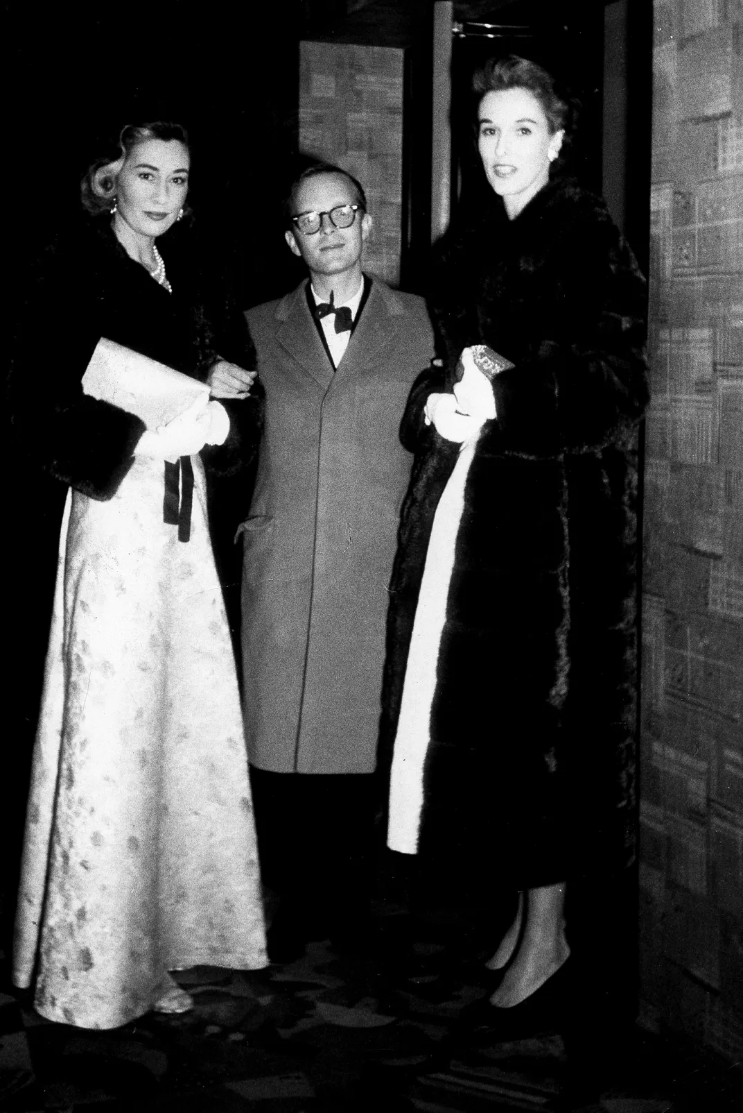 L to R: Gloria Guinness, Truman Capote and Babe Paley, circa 1957