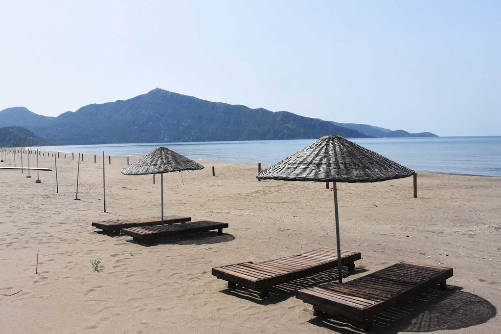 Closed Beach in Turkey