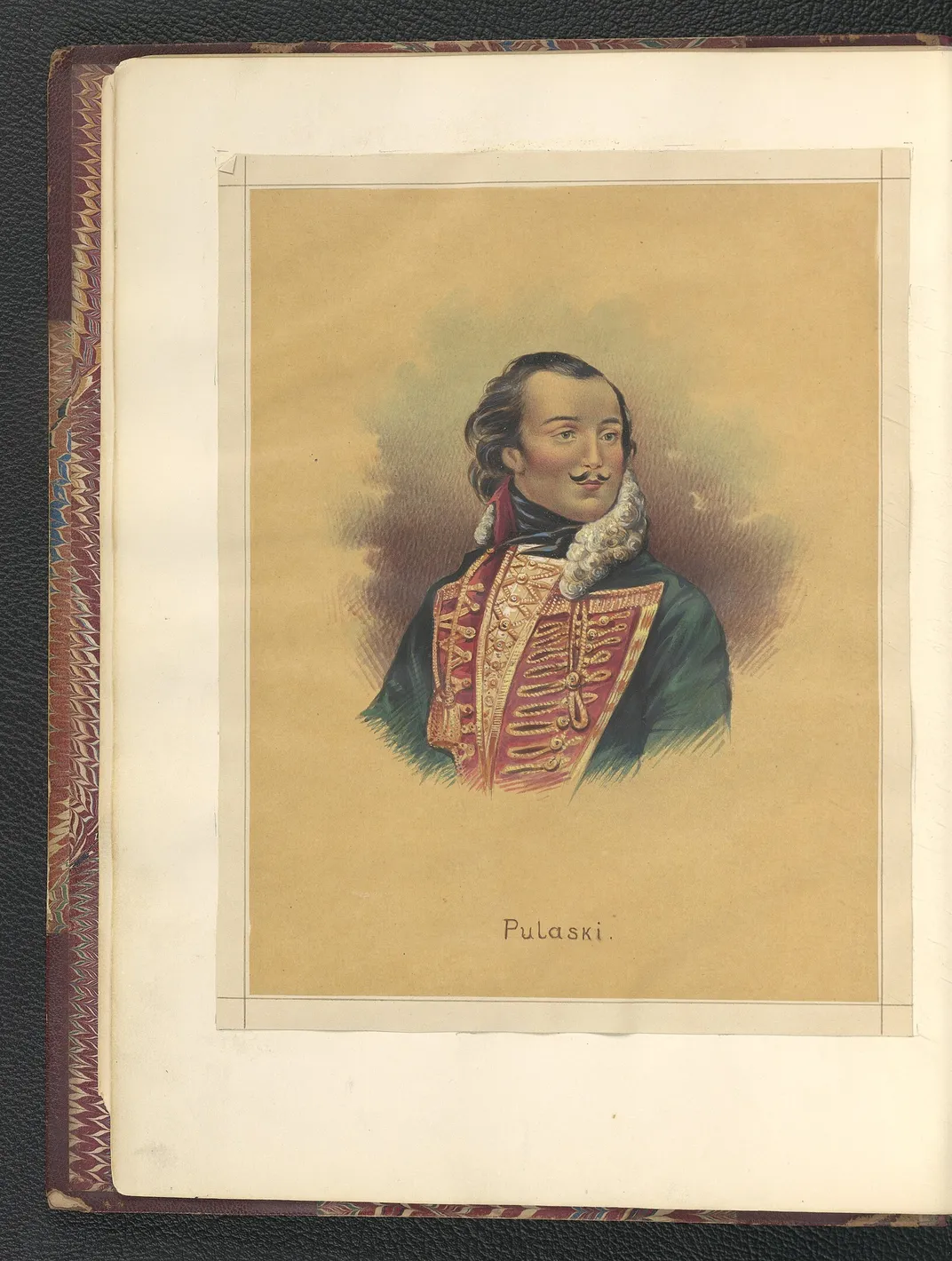 A likeness of Pulaski