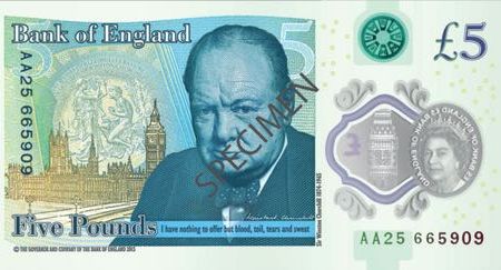The new, meatier five-pound note