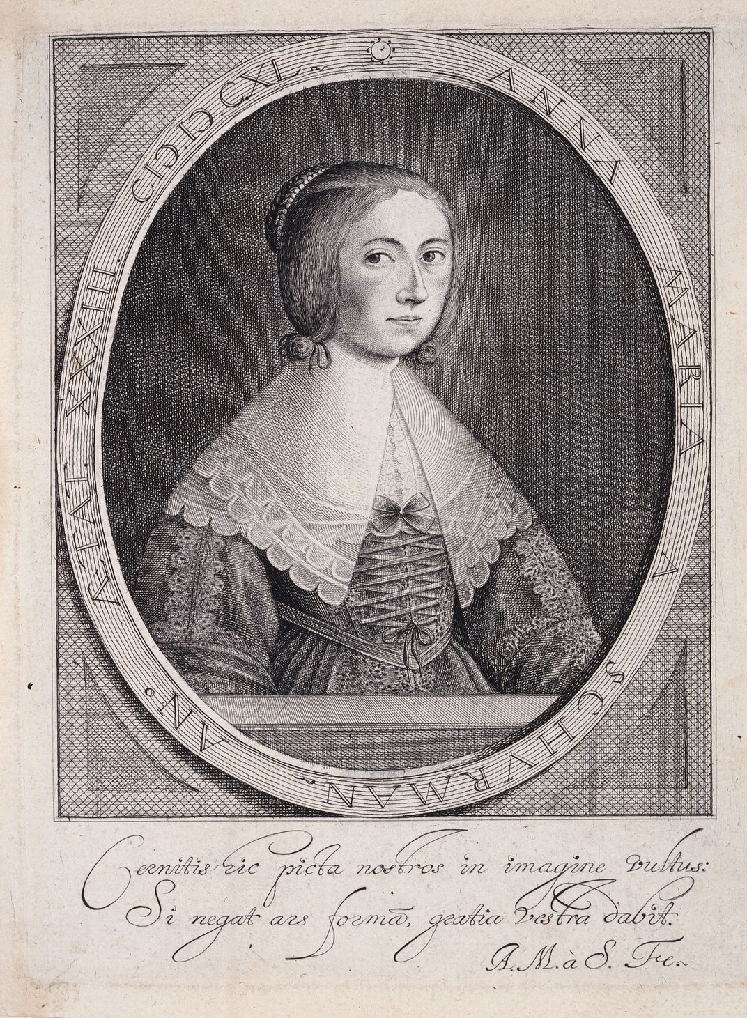 Self-Portrait, Anna Maria van Schurman, 1640