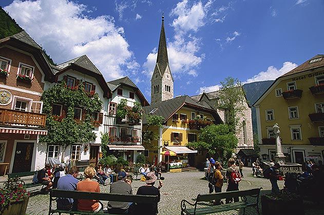Marktplatz Hallstatt Austria