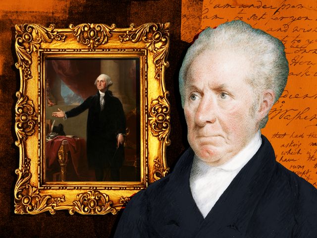 Gilbert Stuart painted the famous Lansdowne portrait of George Washington.&nbsp;