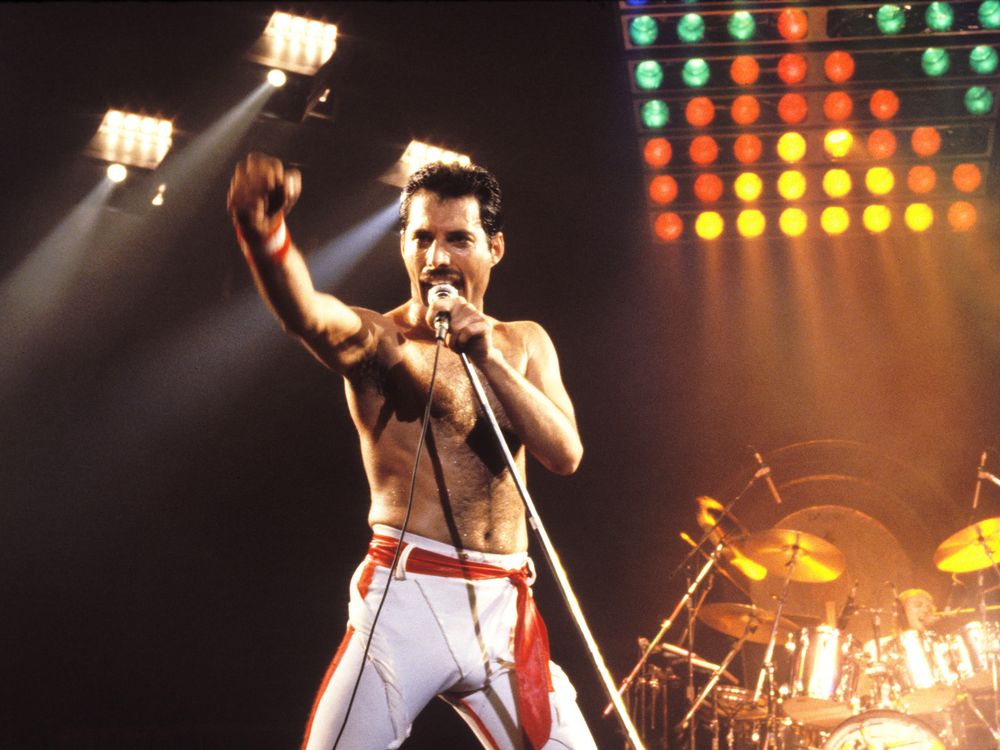 Freddie on stage