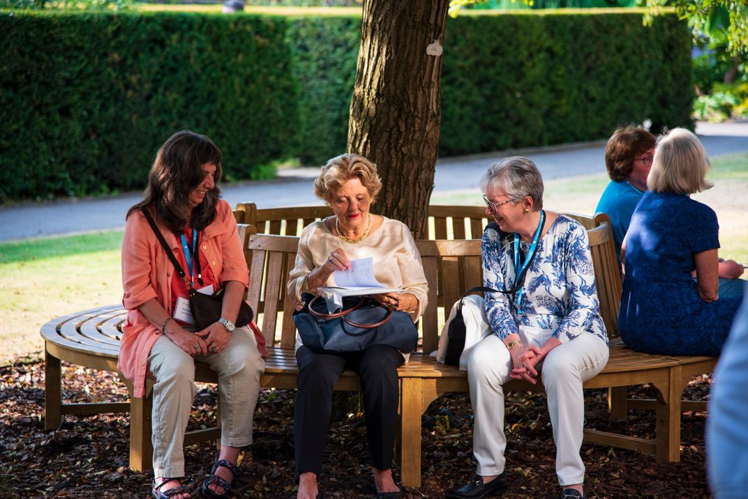 Smithsonian Journeys travelers during a lecture break. Credit: Wade Jennings