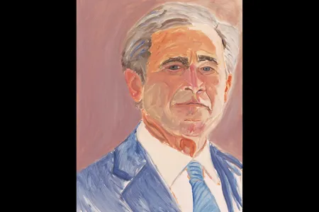 George W. Bush's self portrait.