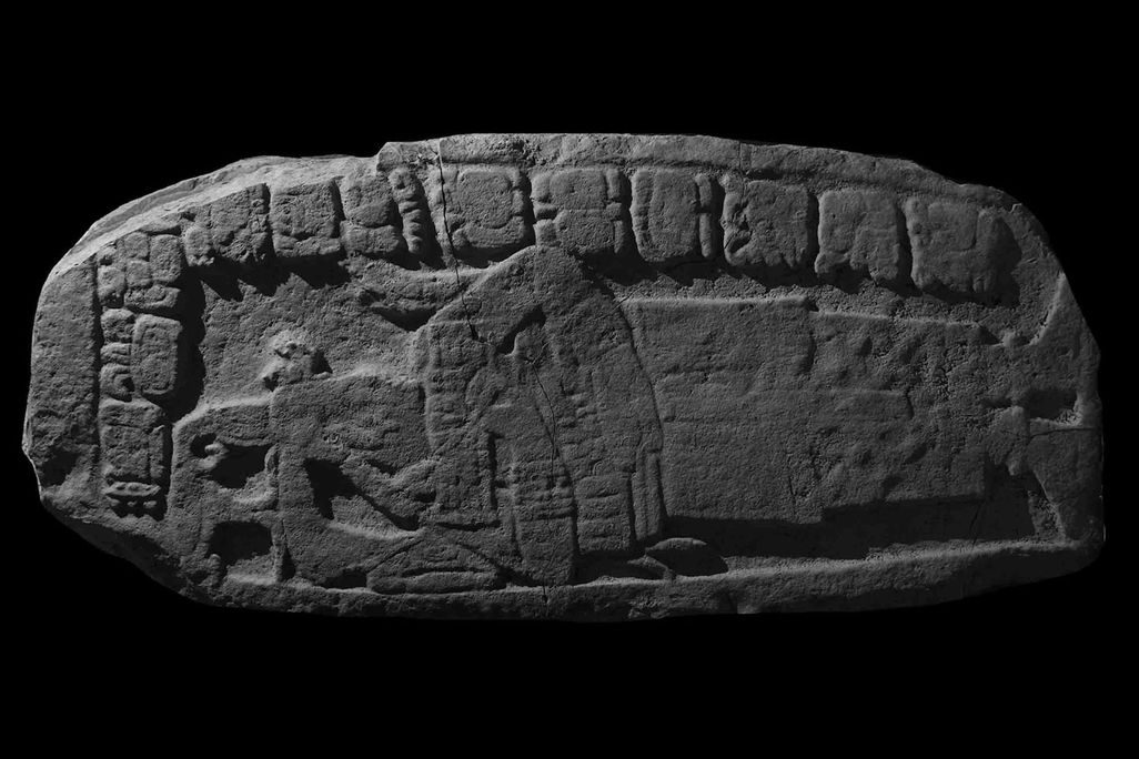 One of the stelae mentioning Ix Ch’ak Ch’een