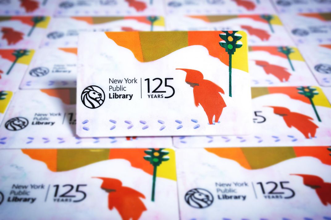 Snowy Day library card